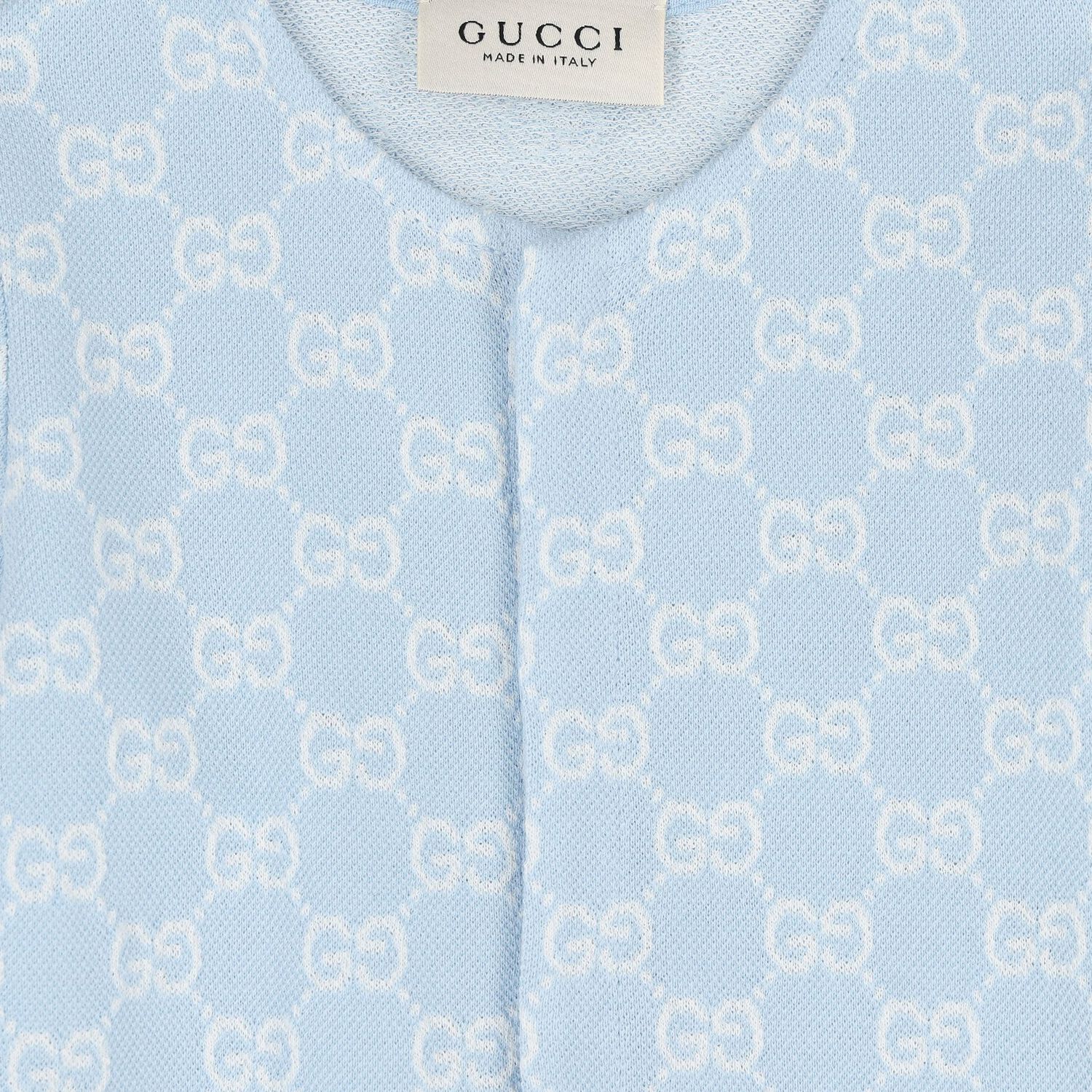 Baby Boys Blue GG Logo Romper Gift Set, 1, hi-res
