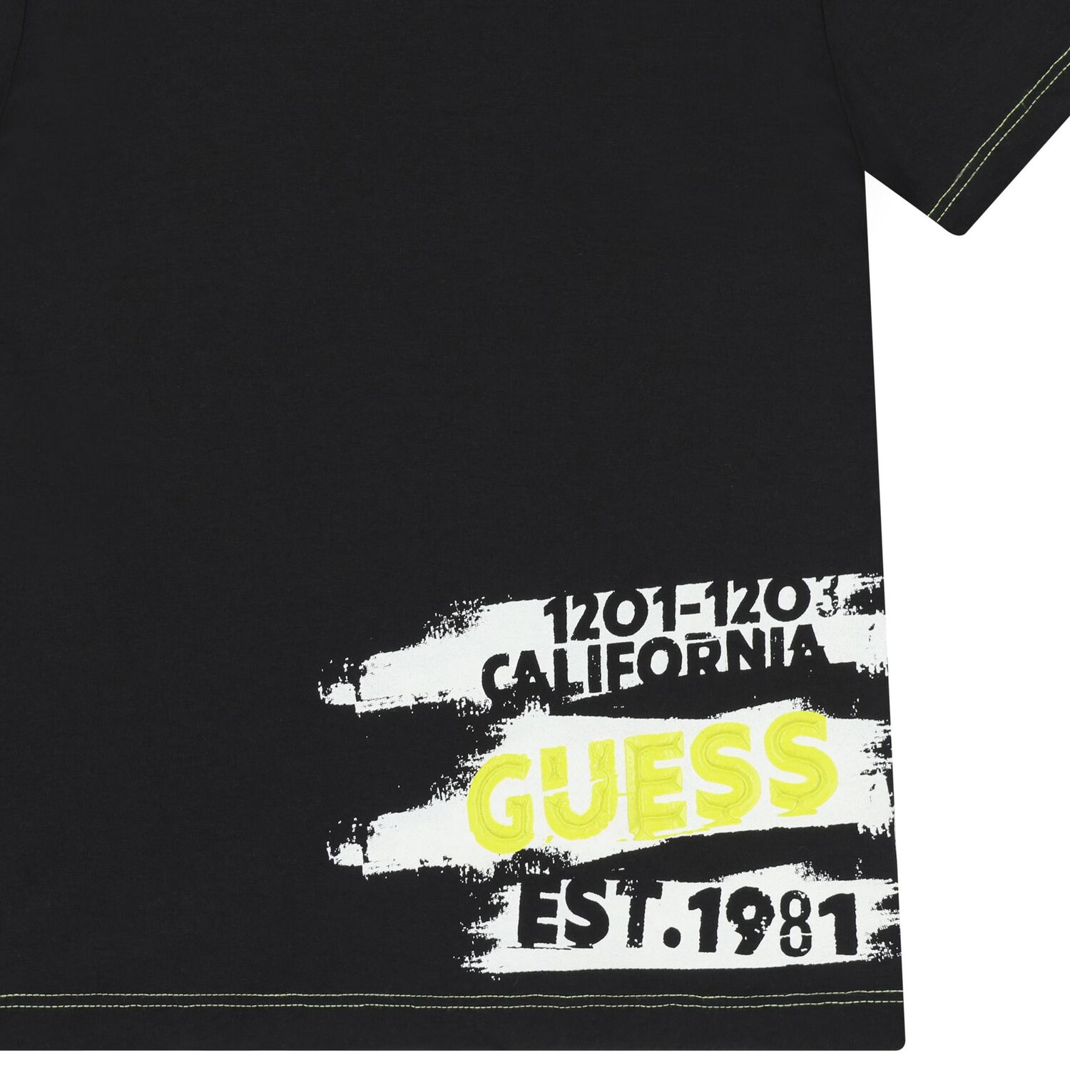 تي شيرت أولاد بالشعار باللون الأسود , 1, hi-res