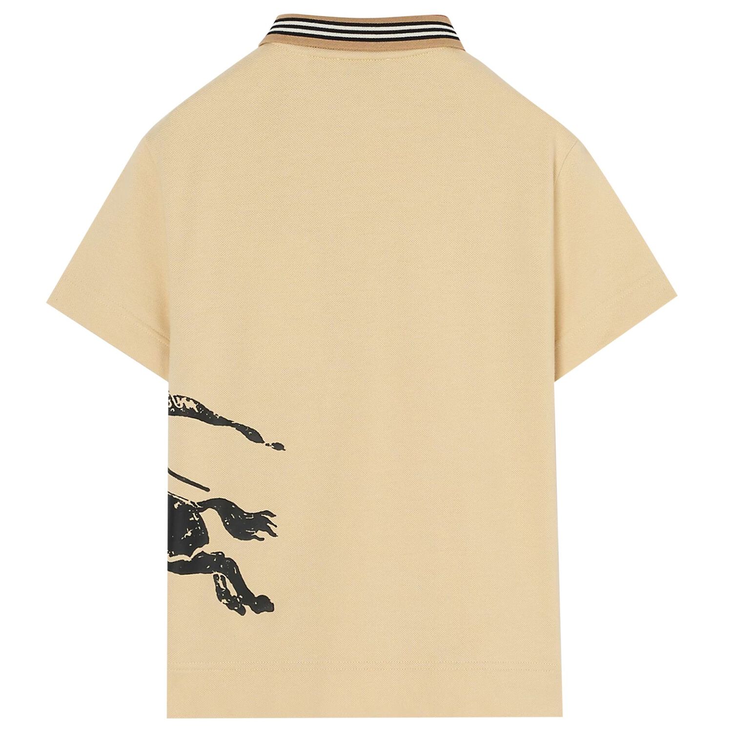 Boys Beige EKD Logo Polo Shirt, 1, hi-res