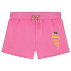 Girls Pink Ice Cream Shorts, 1, hi-res