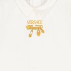 Ivory & Gold Logo Baby Shorts Set, 1, hi-res