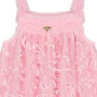 Girls Pink Sequin Tulle Dress, 2, hi-res