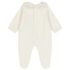Baby Girls Ivory & Gold Logo Babygrow Gift Set, 1, hi-res