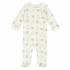 Girls Ivory & Gold Babygrow, 1, hi-res