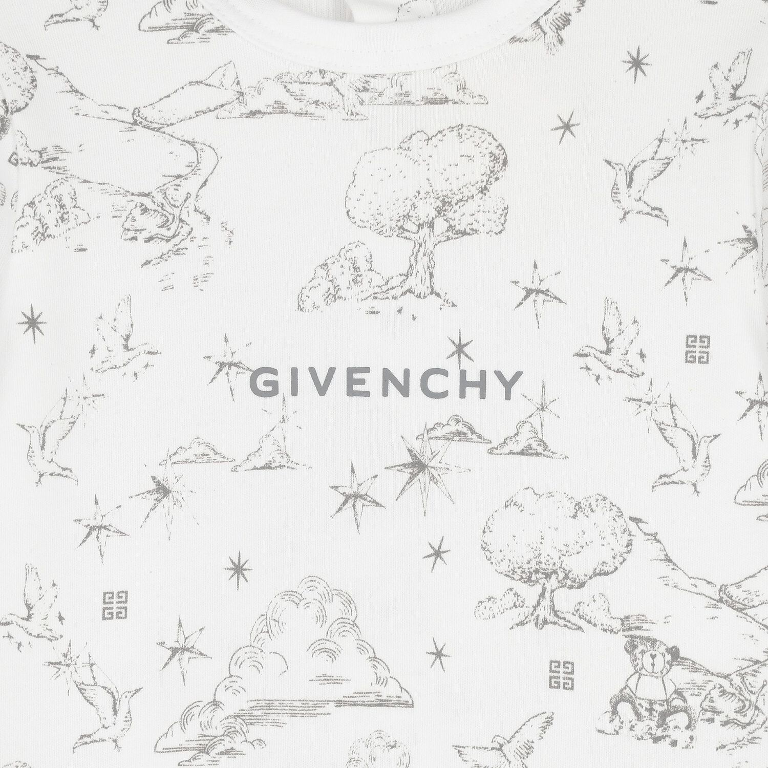 White & Grey Logo Babygrow Gift Set, 1, hi-res