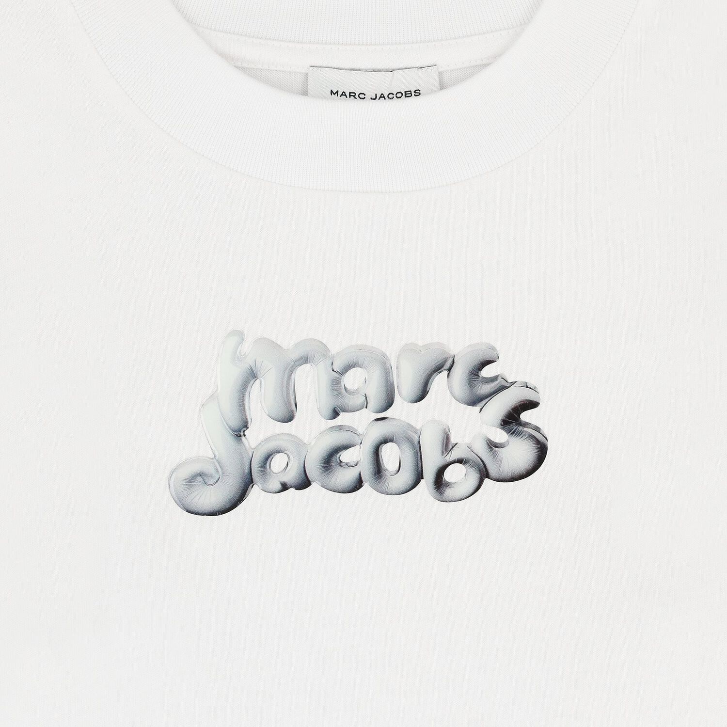 Girls White Logo Long Sleeve Top, 1, hi-res