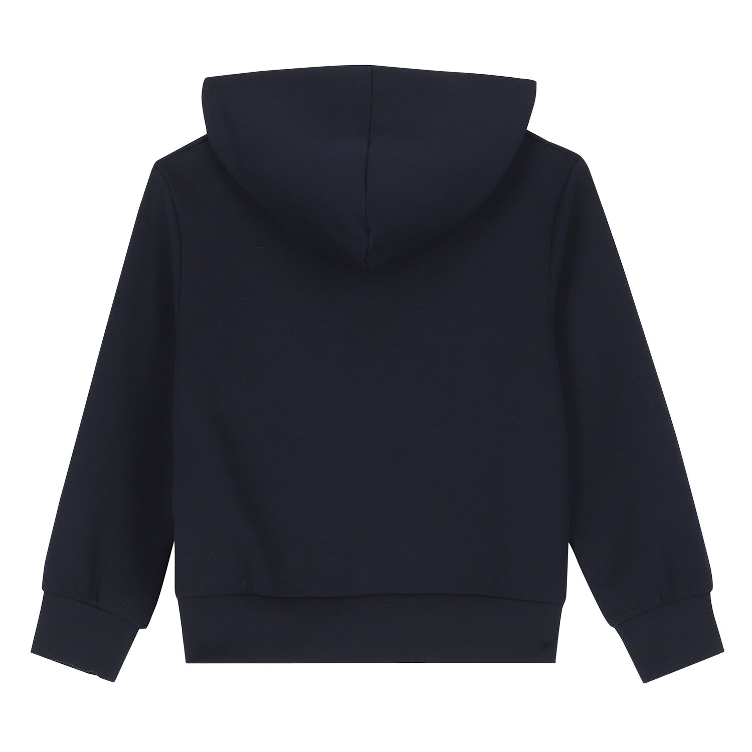 Girls Navy Logo Hooded Top, 1, hi-res