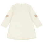 Baby Girls Ivory Teddy Bear Dress Set, 1, hi-res