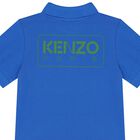 Younger Boys Blue Logo Polo Shirt, 1, hi-res