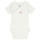 بودى سوت للبنات بطبعه فراوله باللون العاجى ( 3 قطع ) , 1, hi-res