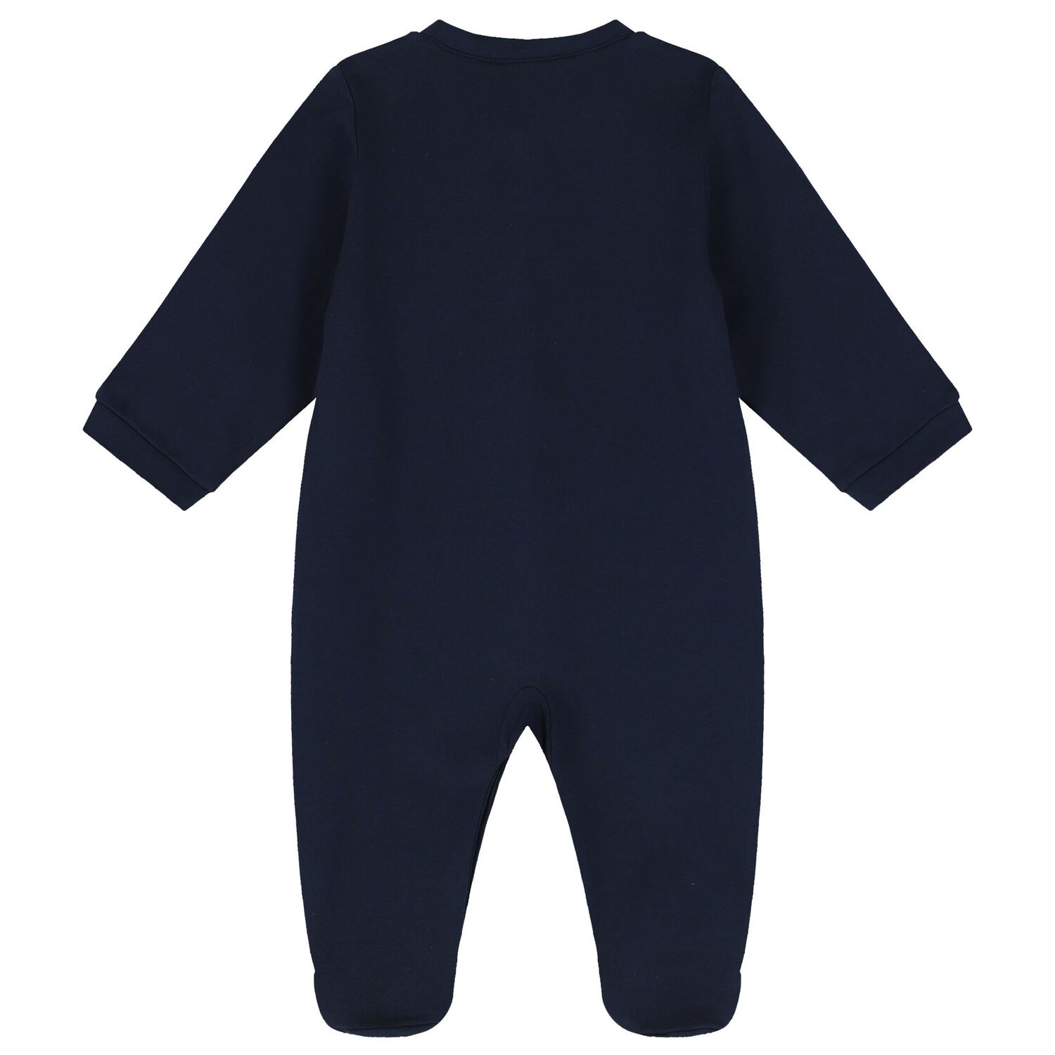 Baby Boys Navy & Gold Logo Babygrow, 2, hi-res image number null