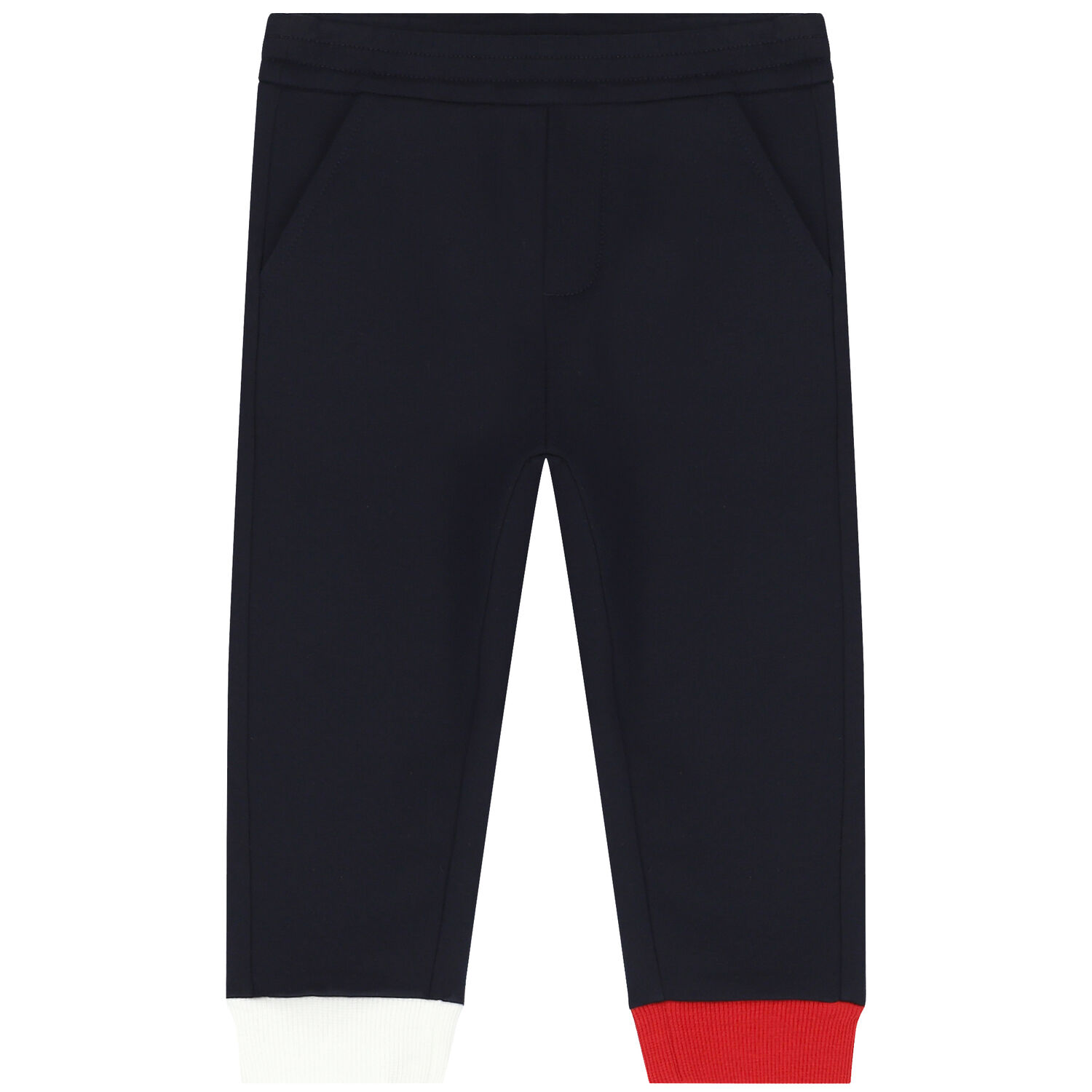 طقم رياضي بالشعار باللون الكحلي للأولاد, 1, hi-res