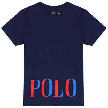 Boys Navy Logo T-Shirt