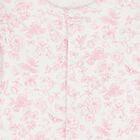 Baby Girls White & Pink Floral Babygrow, 1, hi-res