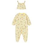 Baby Boys Yellow Animals Babygrow Set, 1, hi-res