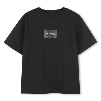 Boys Black Logo T-Shirt