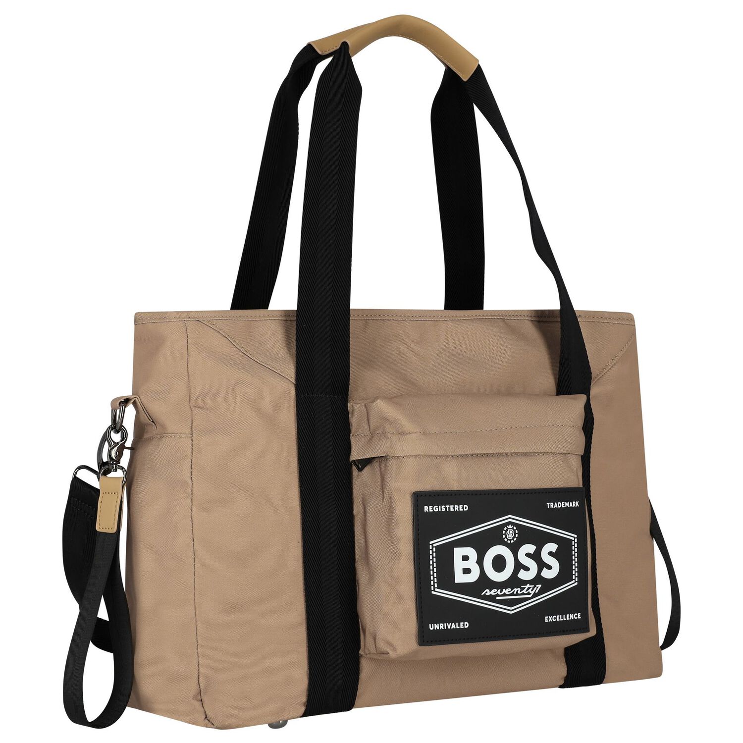 Beige Logo Baby Changing Bag, 2, hi-res image number null