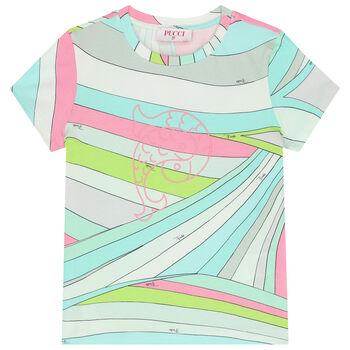 Girls Multi-Coloured Iride Pastel T-Shirt