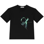 Boys Black Logo T-Shirt, 2, hi-res