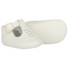Ivory Leather Pre Walker Shoes, 2, hi-res