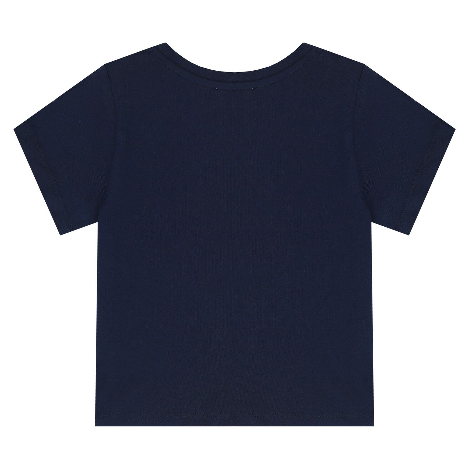 Girls Navy Blue Logo T-Shirt, 2, hi-res image number null