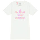 Girls White Logo Dress, 1, hi-res