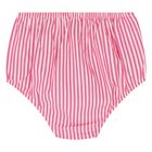 فستان بنات مخطط باللون  الوردي والأصفر والأزرق للأطفال , 1, hi-res