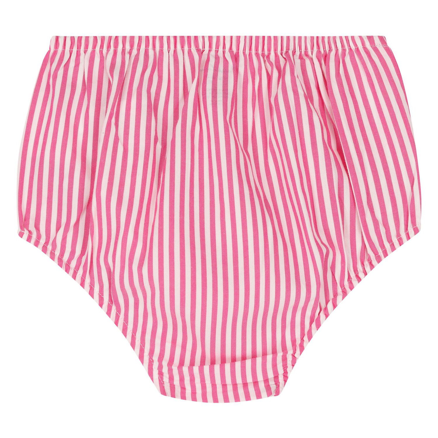 فستان بنات مخطط باللون  الوردي والأصفر والأزرق للأطفال , 1, hi-res