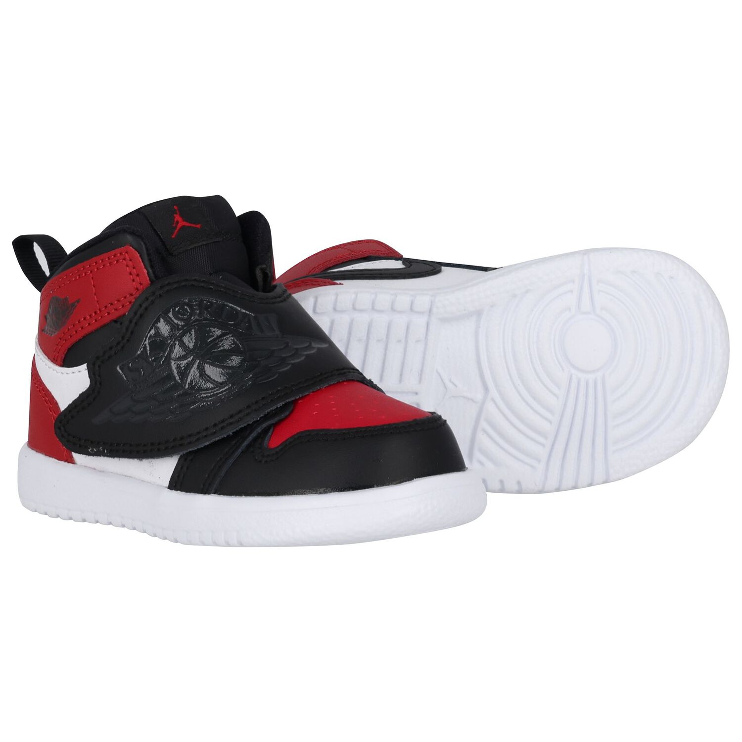 حذاء رياضي Sky Jordan 1 باللونين الأسود والأحمر والأبيض, 2, hi-res