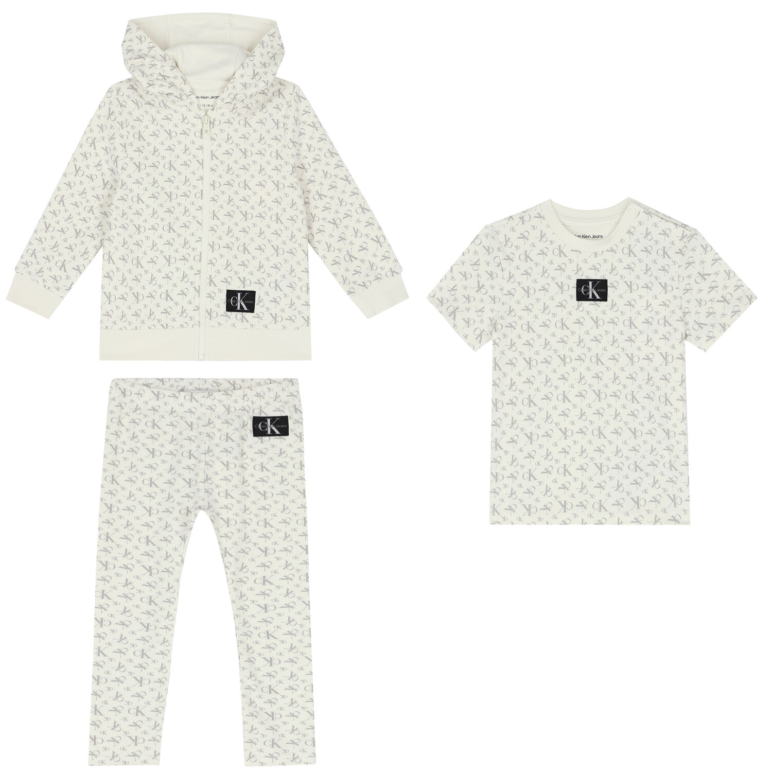 Baby Boys Ivory Logo Tracksuit, 1, hi-res