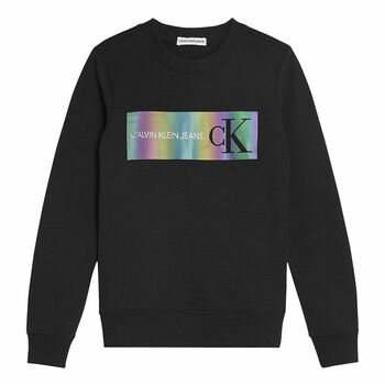 Boys Black Logo Sweatshirt