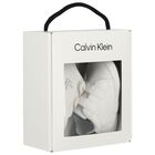 حذاء أبيض بشعار للأطفال قبل المشي, 1, hi-res