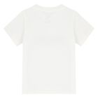 طقم شورت اولاد بالشعار باللون الابيض والاسود , 1, hi-res