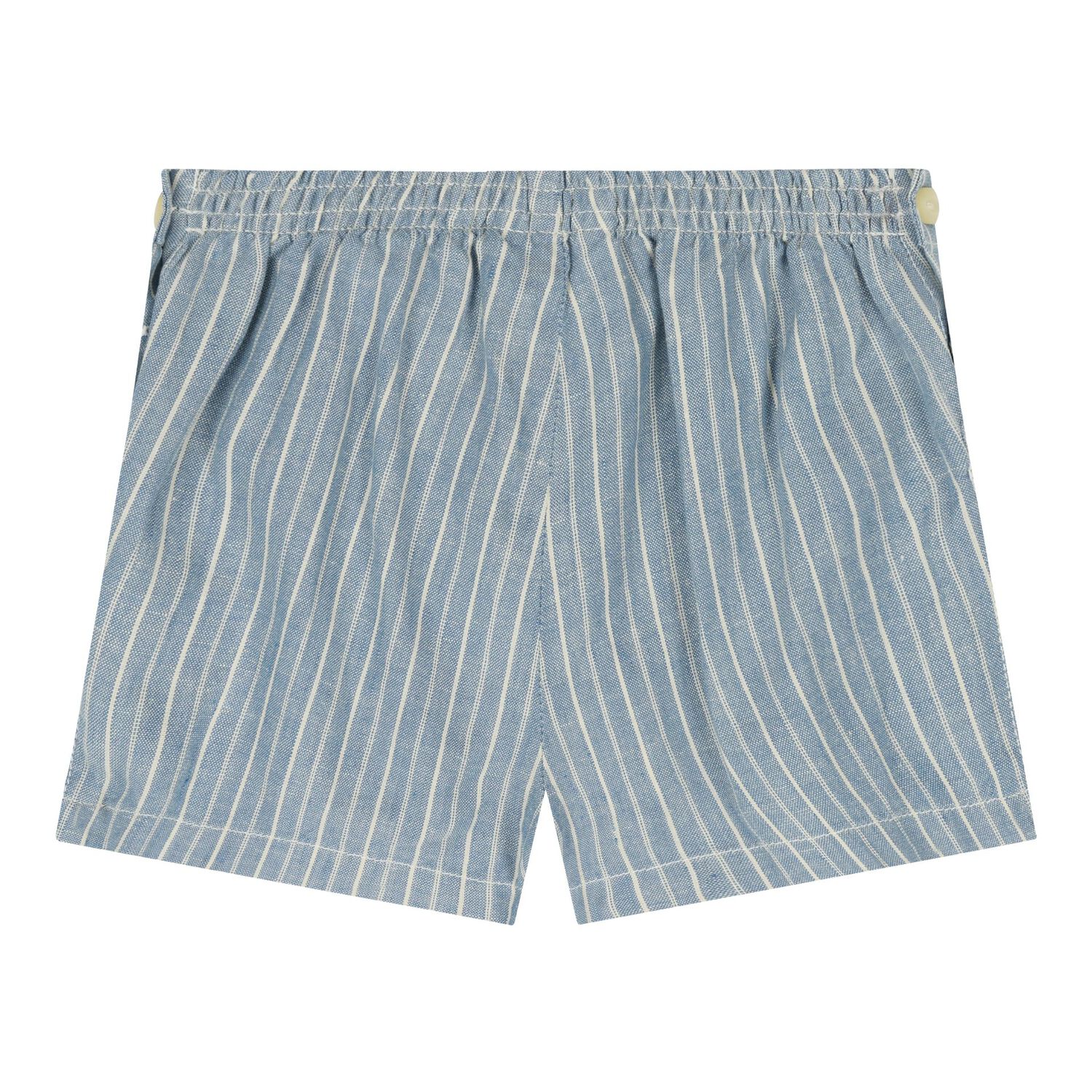 Baby Girls Ivory & Blue Teddy Bear Shorts Set, 1, hi-res
