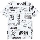 Boys White Logo T-Shirt, 1, hi-res