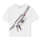 Boys White Bag T-Shirt, 2, hi-res