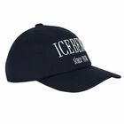 Younger Boys Navy Blue Logo Cap, 1, hi-res