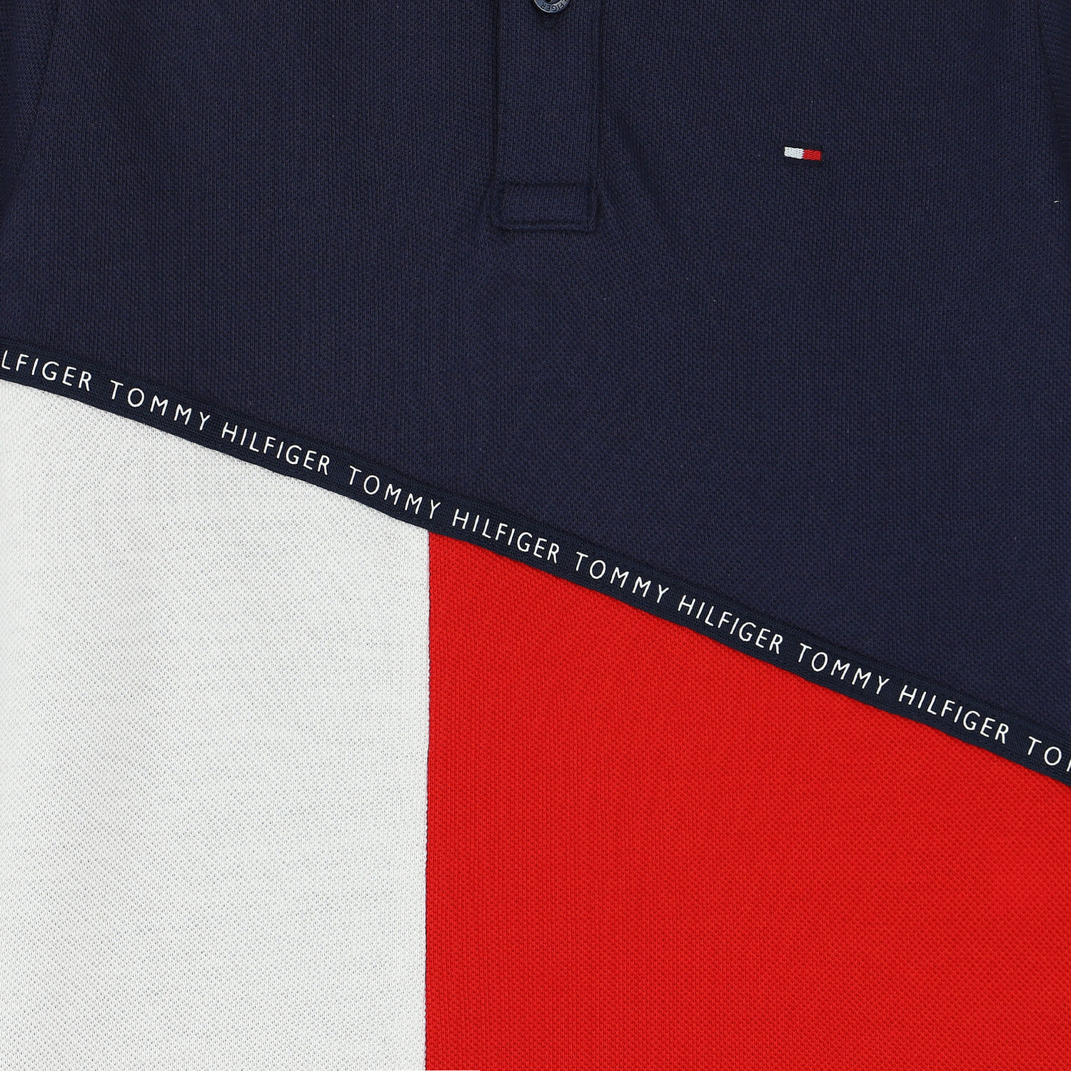 Boys Navy, White & Red Polo Shirt, 1, hi-res image number null