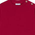 Younger Boys Red Knitted Jumper, 1, hi-res
