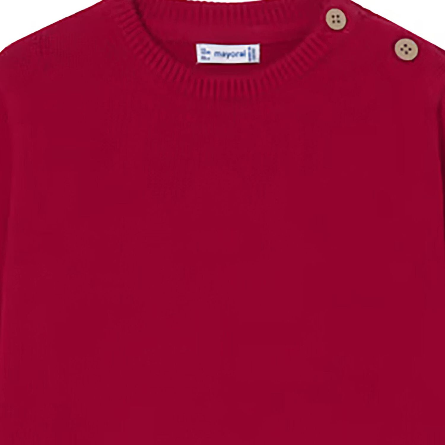 Younger Boys Red Knitted Jumper, 1, hi-res image number null
