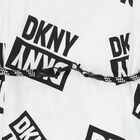 Girls White Logo T-Shirt Dress, 1, hi-res