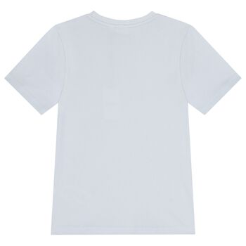 Boys Mini Me Blue Logo T-Shirt