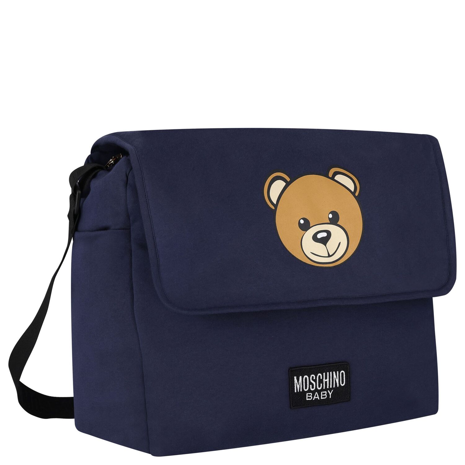 Navy Blue Teddy Bear Baby Changing Bag, 3, hi-res