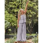 طقم بنطلون بليسيه فضي للبنات, 1, hi-res