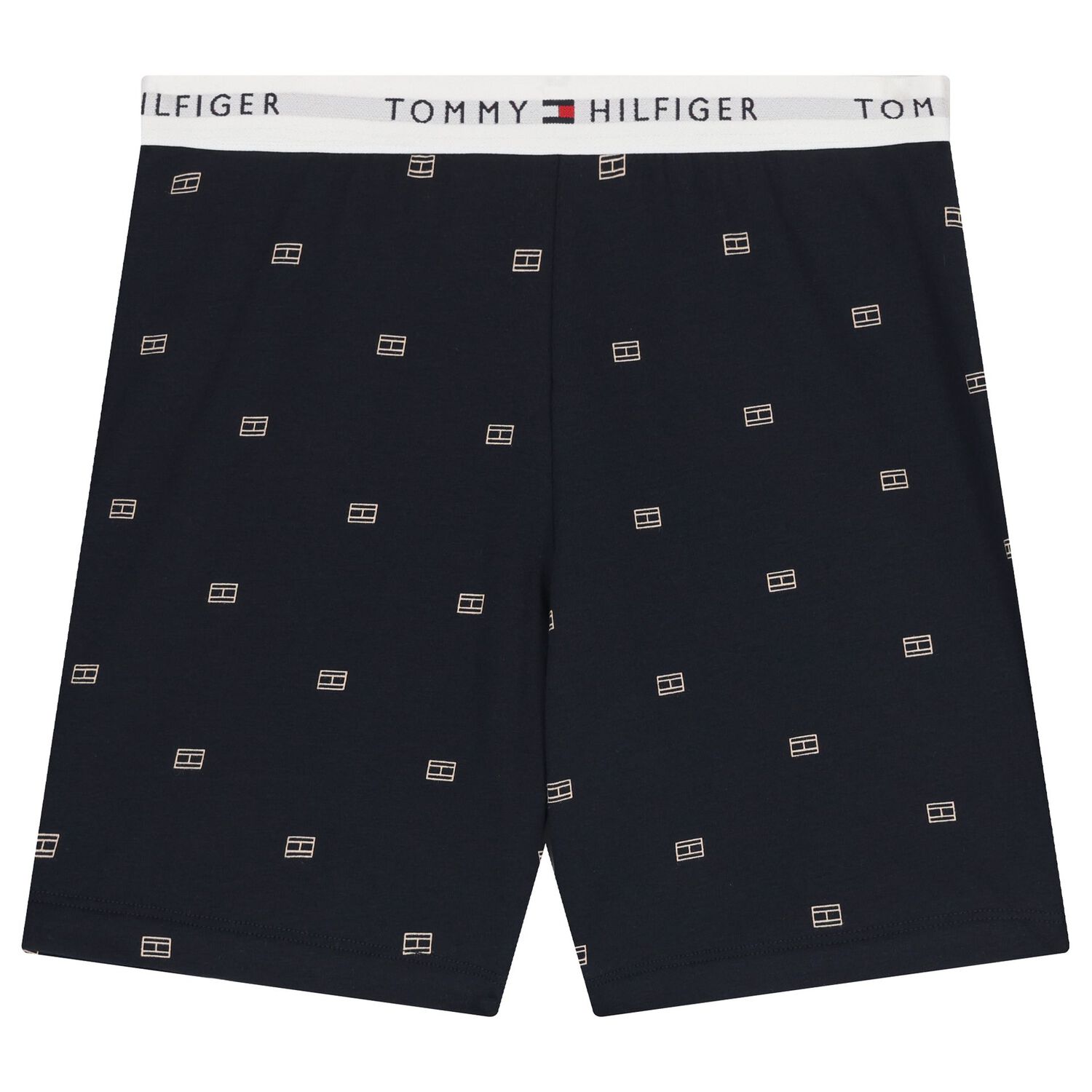 Boys White & Navy Blue Logo Pyjamas, 1, hi-res