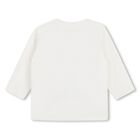 Younger Boys Ivory Bunny Long Sleeve Top, 1, hi-res