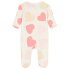 Baby Girls Ivory & Pink Heart Babygrow Gift Set, 1, hi-res