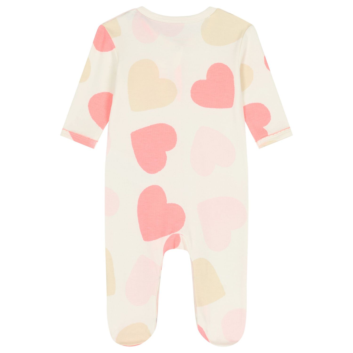 Baby Girls Ivory & Pink Heart Babygrow Gift Set, 1, hi-res