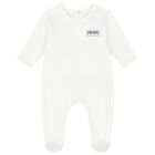 افرول أطفال بالشعار باللون الكحلي والأبيض ( من قطعتين), 1, hi-res