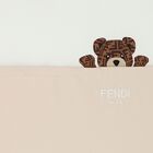 Beige & Ivory Logo Baby Blanket, 1, hi-res